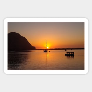 Morro Bay at Sunset Sticker